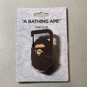 $OLD* A Bathing Ape Brown Cap Clip Sealed